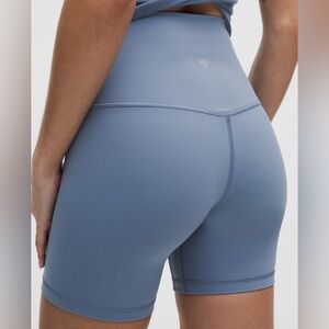 NWT💎Lululemon Align High-Rise Short 6” Washed Denim Blue Size 2 Retails $64 New